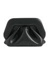 Themoirè Pleated Rectangular Soft Structure Clutch Bag In Black
