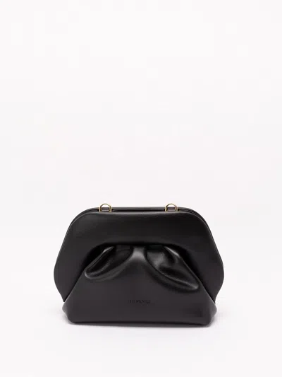 Themoire' Bios Small Vegan Fabric Clutch In Black