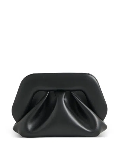 Themoire' Bios Small Vegan Leather Clutch In Black