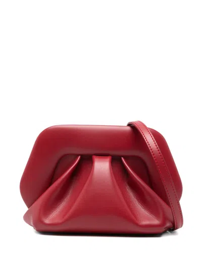 Themoire' Bios Small Vegan Leather Clutch In Red