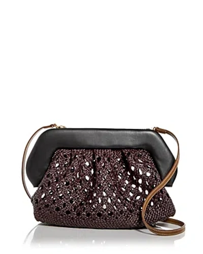 Themoirè Themoire Bios Straw Shoulder Bag In Brown