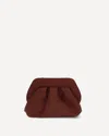Themoirè Bios Suede Clutch Bag In Brown