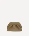 Themoirè Bios Suede Clutch Bag In Sand