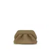 Themoirè Bios Suede Clutch Bag In Sand