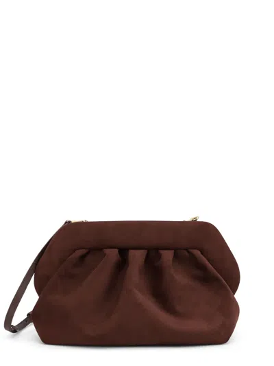 Themoirè Bios Suede Shoulder Bag In Brown