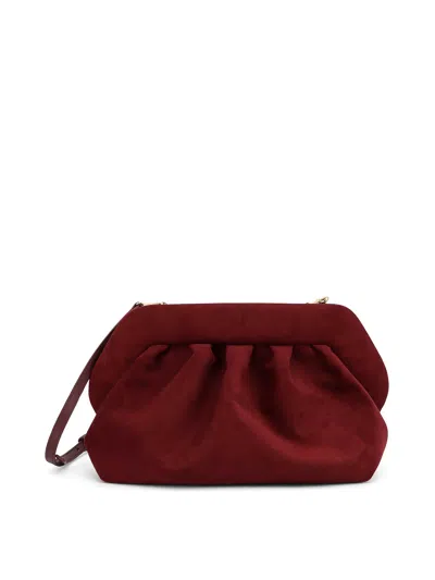 Themoirè Bios Suede Shoulder Bag In Brown