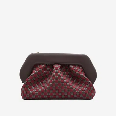 Themoire' Bios Trim Vegan Fabric Bag In Red