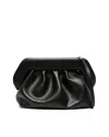 Themoirè Medium Bios Clutch Bag In Black