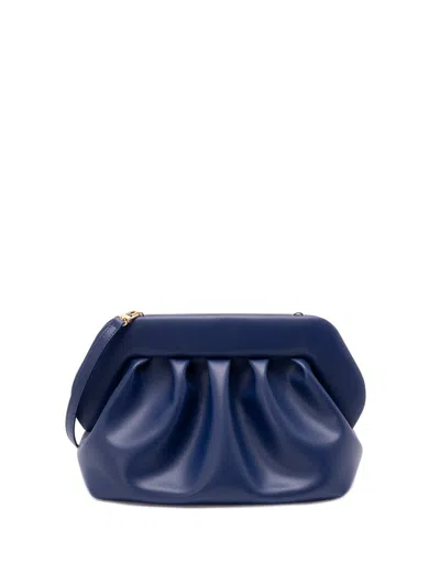 Themoirè `bios Vegan Fabric` Clutch Bag In Blue