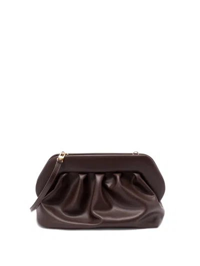 Themoirè `bios Vegan Fabric` Clutch Bag In Brown