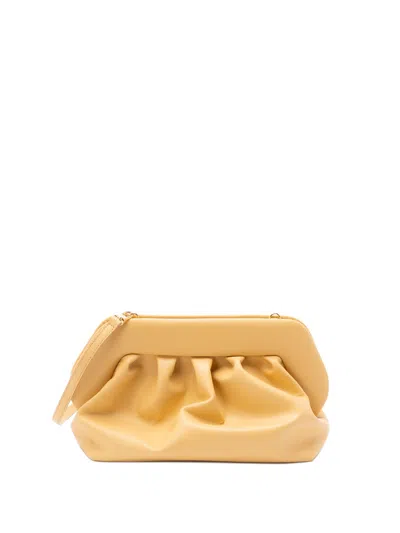 Themoirè `bios Vegan Fabric` Clutch Bag In Yellow