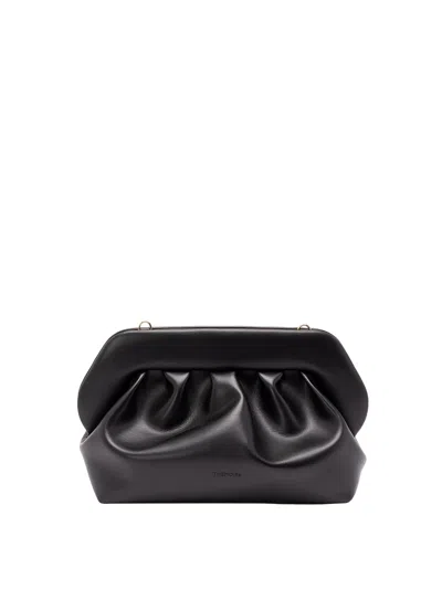 Themoire' Bios Vegan Fabric Clutch In Black