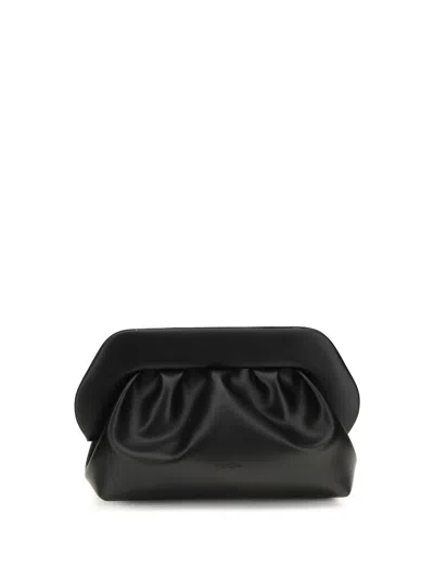 Themoirè Bios Vegan Fabric Clutch In Black
