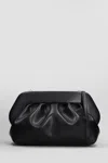 Themoirè Bios Vegan Clutch In Black Faux Leather In Black