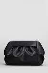 Themoirè Bios Vegan Clutch In Black Faux Leather In Black