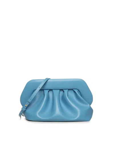 Themoirè Bios Vegan Fabric Clutch In Blue