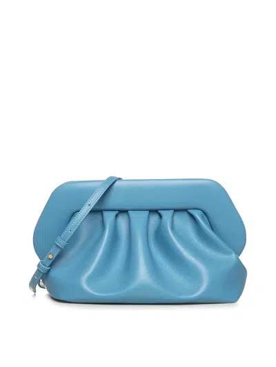 Themoirè Bios Vegan Fabric Clutch In Blue