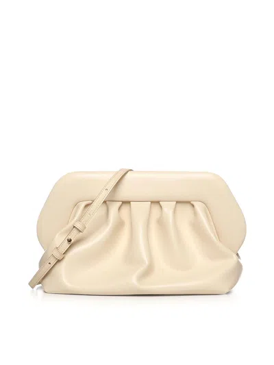 Themoirè Bios Vegan Fabric Clutch In White