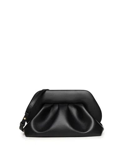 Themoirè Bios Vegan Fabric Medium Clutch In Black