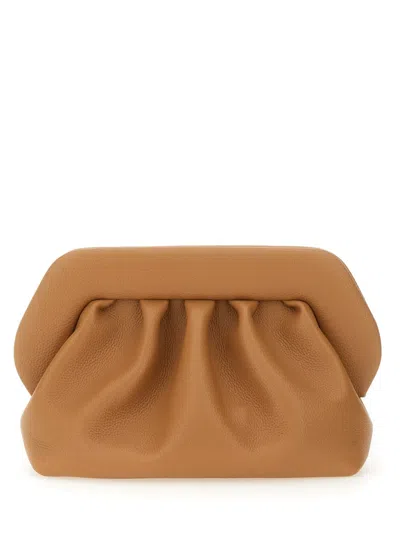 Themoirè Bios Vegan Leather Clutch In Beige