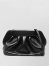 Themoirè Structured Black Bios Clutch With Magnetic Closure In Black