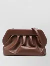 Themoirè Bios Vegan Leather Clutch Bag Shoulder In Brown