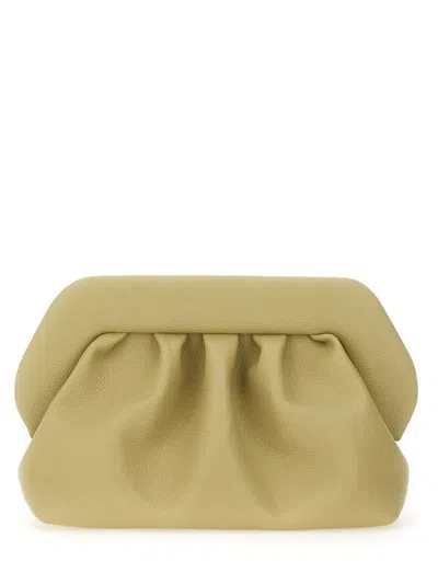 Themoirè Bios Vegan Leather Clutch In Green