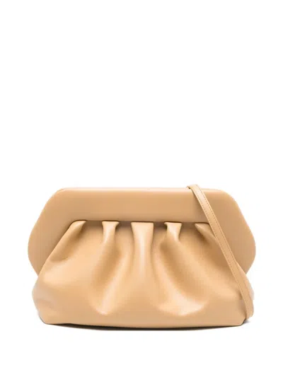 Themoirè Bios Vegan Leather Clutch In Nude