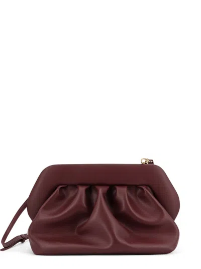 Themoire' Bios Vegan Leather Shoulder Bag In Burgundy
