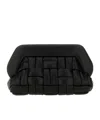 Themoirè Bios Weaved Shoulder Bag In Black