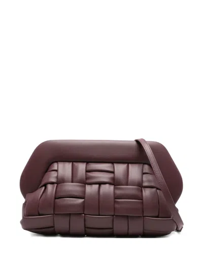Themoirè Bios Woven Clutch Bag In Purple