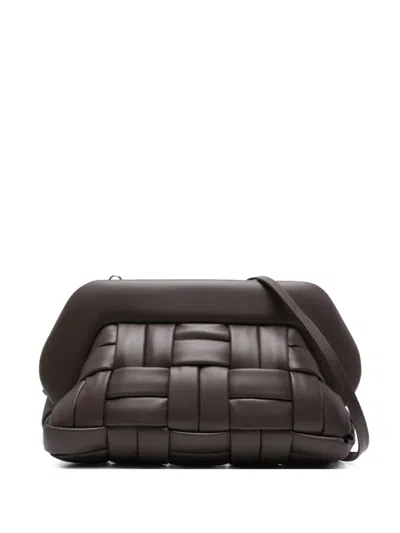 Themoire' Bios Woven Clutch In Brown