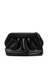 Themoirè Bios Faux Leather Clutch Bag In Black