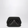 Themoirè Black Satin Gea Clutch Bag