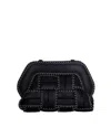 Themoirè Black Tia Trim Handbag In Black