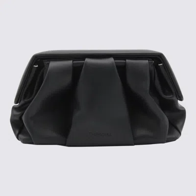 Themoirè Black Vegan Leather Afrodite Clutches
