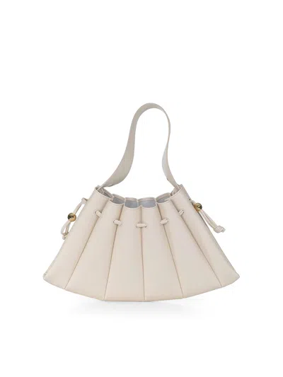 Themoirè Leather Bag In Sand