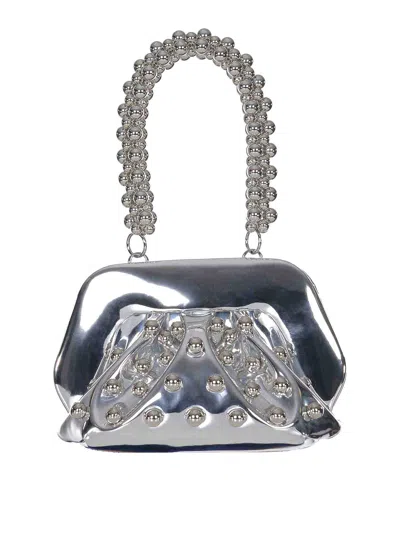 Themoirè Themoir  Bag In  Eco-leather In Silver