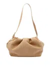 Themoirè Slouchy Shoulder Bag Adaptable Strap Buckle Detail In Sand