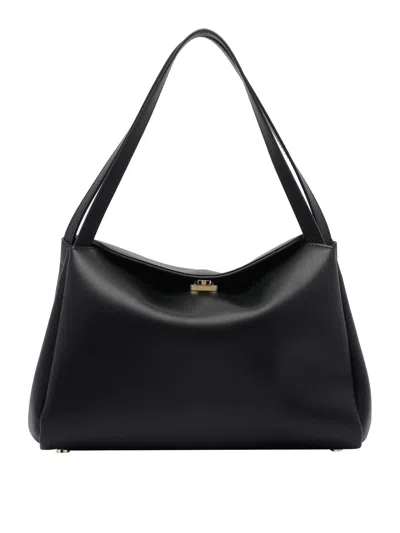 Themoirè Eudora Shoulder Bag In Black