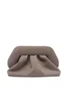 Themoirè Medium Pleated Rectangular Clutch Bag In Gray