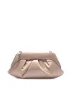 Themoirè `emera Satin` Clutch Bag In Gray