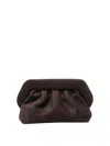 Themoirè Bios Suede Clutch In Brown
