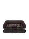 Themoirè Bios Weaved Clutch In Brown