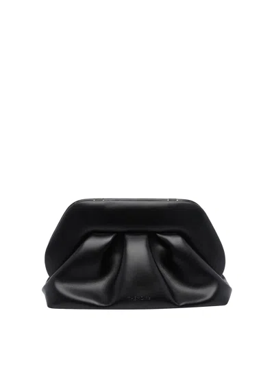 Themoirè Bolso Clutch - Negro