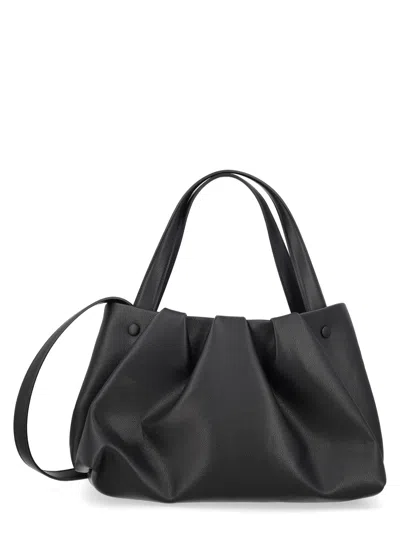 Themoirè Borsa "athena" Bottalato In Black