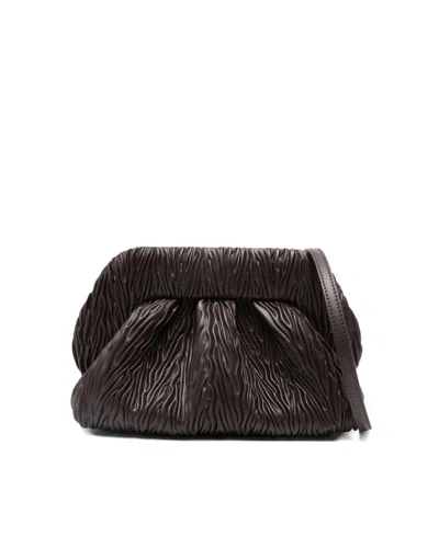 Themoirè Borsa Bios Medium Arricciata Chocolate Plum In Brown
