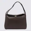 Themoirè Clasp-fastening Shoulder Bag In Brown