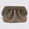 Themoirè Medium Bios Clutch Colour Mud Suede Effect In Brown