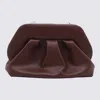 Themoirè Vegan Fabric Crossbody And Satchel Bag In Burgundy